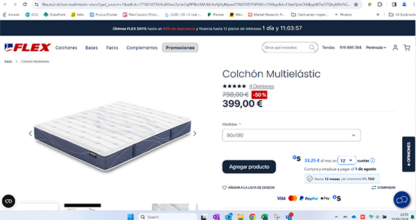 Pantallazo 3 colchones